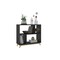 Homeroots Modern Black And Natural Bookcase 388554 - alternate 1