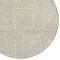 Homeroots 8' Beige And Brown Round Abstract Washable Indoor Outdoor Area Rug 594901 - alternate 2
