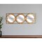Homeroots 14" Brown and Gold Aluminum and Wood Geometric Framed Accent Mirror 485064 - alternate 2