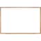 Ghent Dry Erase Board, Porcelain, 36 5/8 in, 48 5/8 in, Wood Frame, White, Matte M1W-34-1 - alternate 1