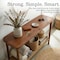 Alaterre Furniture Calais Console Table, Warm Chestnut ANCA1070 - alternate 2