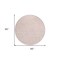 Homeroots 8' Pink And Gray Round Abstract Washable Indoor Outdoor Area Rug 599000 - alternate 2