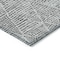 Homeroots 9' X 12' Pewter Charcoal And Ivory Geometric Washable Indoor Outdoor Area Rug 577575 - alternate 2