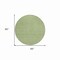 Homeroots 8' Green And Gray Round Floral Washable Indoor Outdoor Area Rug 610650 - alternate 2