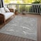 Homeroots 5' X 8' Gray Brown And Ivory Abstract Washable Indoor Outdoor Area Rug 601063 - alternate 2