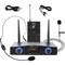 Pyle PYLECompact UHF Wireless Microphone System, Portable 1 Channel, Desktop Digital Mic, Belt-Pack PDWM1988B - alternate 2