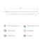 Feit Electric Feit EDGELIT 0.9 in. H X 6 in. W X 47.3 in. L White LED Flat Panel Light Fixture FP0.5X4/6WY/WH - alternate 2
