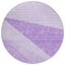 Homeroots 8' Lavender And Purple Round Geometric Washable Indoor Outdoor Area Rug 582478 - alternate 2
