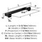 Amerock Hybridize 5-1/16 inch (128mm) Center-to-Center Matte Black Cabinet Pull, 10PK 10VMP37062MB - alternate 2