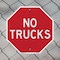 Signmission No Trucks, 10 inch X 10 inch, Aluminum Metal Signs, 2PK OC-A-2PACK-10-267 - alternate 2