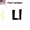 Aacc Self-Adhesive Vinyl Letter: l, Scale: 2.5 in. Color: Black Font: Anders by, 12PK AACC-Anders-ll-Black-I2.5x12 - alternate 1