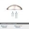 Amerock Ravino 3 inch (76mm) Center-to-Center Satin Nickel Cabinet Cup Pull, 25PK 25VMP22094G10 - alternate 2