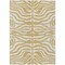 Homeroots 3' X 5' Gold And Ivory Animal Print Washable Indoor Outdoor Area Rug 600612 - alternate 2