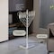 Vintiquewise Large Modern Antique Silver Nine Branch Electric Chabad Style Hanukkah Menorah with Flame QI004626-Si - alternate 2