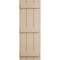 Ekena Millwork Rustic Three Board Joined Board-n-Batten Rough Cedar Faux Wood Shutters, 16 1/2W x 68H, PR SHUBJS16X68RCPR - alternate 2