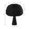 Jonathan Y Sylvie 16" Modern Minimalist Paper Pleated Shade Mushroom Accent LED Table Lamp, Black JYL9106A - alternate 2