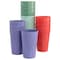 Gibson Home Zelly Melamine 16oz 16 Piece Tumbler Set in Assorted Colors 135270.04 - alternate 1