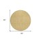 Homeroots 8' Gold And Ivory Round Geometric Washable Indoor Outdoor Area Rug 602373 - alternate 2