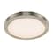 Dals Lighting Radiance 12'' Round 5CCT Metal Flush Mount, Satin Nickel FMM12-CC-SN - alternate 1