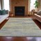 Homeroots 5' X 8' Linen And Beige Abstract Washable Indoor Outdoor Area Rug 631114 - alternate 2