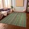 Homeroots 8' X 10' Green Gold And Gray Striped Washable Indoor Outdoor Area Rug 616373 - alternate 2