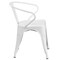 Flash Furniture Square 27.75" W, 27.75" L, 29" H, Metal, White CH-31330-2-70-WH-GG - alternate 2