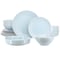 Elama Emilia 16 Piece Double Bowl Stoneware Dinnerware Set in Light Blue ELM-EMILIA-LB - alternate 1