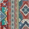 Homeroots 10' X 14' Red Pink And Teal Blue Aztec Washable Indoor Outdoor Area Rug 598507 - alternate 2