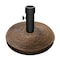 Pure Garden Heavy Duty Resin and Cement 34 lb Outdoor Umbrella Base, Bronze 50-LG1210 - alternate 1