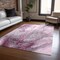 Homeroots 10' X 14' Pink Abstract Washable Non Skid Indoor Outdoor Area Rug 559603 - alternate 2
