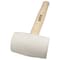 Surtek Wooden Handle White Color Rubber Head Mallet 12in, 8 Oz 608B - alternate 3