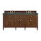 James Martin Vanities Lorelai 72''D Vanity, Mid-Century Walnut w/ Parisien Bleu Silestone Top w/FreePower Wireless Charger 424-V72-WLT-FPBL - alternate 1