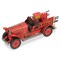 Homeroots 7" Red and Gold Metal Hand Painted 1923 style fire truck Model Car 489411 - alternate 2