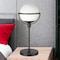 Homeroots 21" Black Metal Globe Table Lamp With Clear Globe Shade 524380 - alternate 2