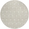 Homeroots 8' Beige And Ivory Round Geometric Washable Indoor Outdoor Area Rug 595705 - alternate 2