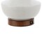 Jonathan Y Finn 23" Vintage Minimalist Iron/Ceramic LED Mini Table Lamp w/USB Charging Port, Wood Finished/White JYL4047A - alternate 2