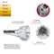 Performance Tool 1/8 - 3/4 in. External Deburr Bit, Tungsten Carbide, All Metals W9005 - alternate 2