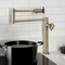 Kingston Brass Deck Mount Pot Filler Faucet, Antique Brass KS4703CG - alternate 2