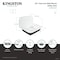 Kingston Brass 24" Cast Iron Single Bowl Wall Mount Utility Sink, 2-Hole, White GCLWS242019 - alternate 2