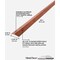 M-D Building Products Building Products 1-3/8'' X 36'' Cherry Aluminum Metal Decor Carpet Trim with Screw Nails 40124 - alternate 2