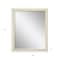 Homeroots 32" White Solid Wood Framed Accent Mirror 632831 - alternate 2