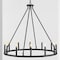 Jonathan Y Oberto 36" 12-Light Iron Classic Industrial Ring LED Chandelier, Oil Rubbed Bronze JYL7497A - alternate 2