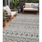 Homeroots 5' X 8' Gray Brown And Ivory Moroccan Washable Indoor Outdoor Area Rug 594329 - alternate 1