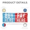 Signmission Buy Here Pay Here, 48 Inch x 120 Inch, Vinyl Banner B-120-30499 - alternate 2