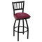 Holland Bar Stool Co 36" Blk Wrinkle Texas A&M Swivel Bar Stool, Jailhouse Back L01836TexA-M - alternate 1