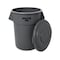 Rubbermaid Commercial LID FOR 2655 BRUTE CONTAINER GRAY SMFG265400GRAY - alternate 2