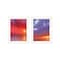 Homeroots Set Of Two Sunset White Framed Print Wall Art, 2PK 408079 - alternate 1