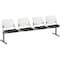 Kfi Kool Beam Seat Beam Seating, Black Back, 95 in W 22" L 31" H, Polypropylene Seat 2300BEAM4-BP08-SP10 - alternate 1
