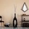 Uniquewise 36-Inch Frosted Black Fiberglass Tall Floor Vase - Decorative Vase for Modern Home Decor QI004676.M - alternate 2