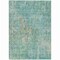 Homeroots 10' X 14' Teal Blue Abstract Washable Indoor Outdoor Area Rug 607895 - alternate 2